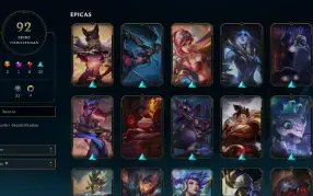 CONTA LOL- LVL 164 - 165 Champions - 92 Skins - FULL ACESSO