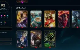 CONTA LOL- LVL 164 - 165 Champions - 92 Skins - FULL ACESSO
