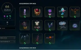 Conta Lol S3 1258 Skins + 205 Essencias Miticas