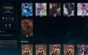 Conta Lol S3 1258 Skins + 205 Essencias Miticas