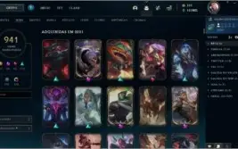 Conta Lol 900+ skins