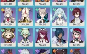 Conta Genshin Ar 56 / 10 Personagens 5* E 2 Bis