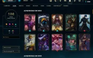Conta De Lol Gold 3 , 115 Campeoes , 108 Skins. Único Dono