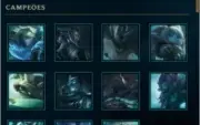 Conta smurf d4 62% WR com varias skins nos espólios