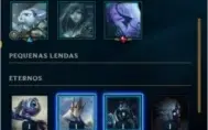 Conta smurf d4 62% WR com varias skins nos espólios