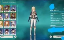 Hu Tao+Jean+Mona+ 7 personagens 4 estrelas Ar28