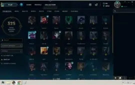 Conta league of legends ouro IV, 185 skins.