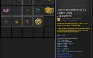 Caixa CS GO Boston 2018 — Cobblestone !