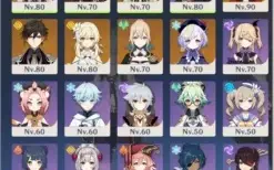 Conta Genshin Impact AR 51 vários personagens bencao e passe