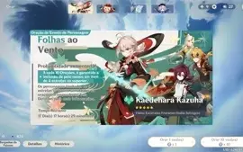 Vendo conta Eula + Albedo + Itto + 27 tiros