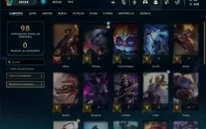 Conta Mestre com 28 Champs e 5 Skins ( UPADA A MÃO )