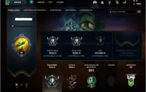 Conta prata 2 com 8 skins e 32 champs