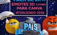 Pack De 2K De Emotes 3D E Ícones Para Canva Atualizado 2026