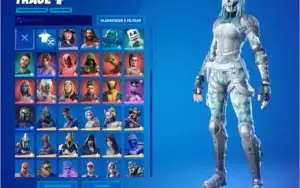 CONTA FORTNITE COM MAIS DE 126 SKINS,C/Salve o mundo