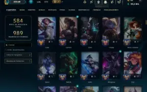 Unranked com TODOS os Champs e 305 Skins ( ADC / JG )