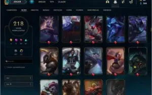 Conta LoL 218 SKINS!  todos os Champs-- gasto 1700R$lvl270