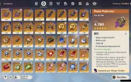 GENSHIN IMPACT - AR56, 12T5⭐Shogun, Yelan, Ayaka, Hutao...