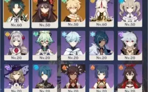 Xiao + Hu Tao + Espada 5* // AR 35