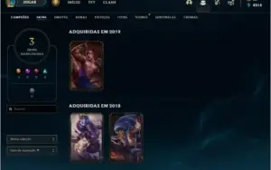 Conta de Lol nivel 37 sem ranking