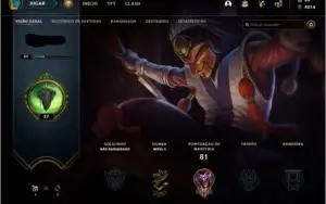 Conta de Lol nivel 37 sem ranking