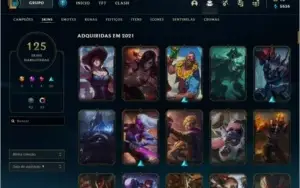 Conta platina 4 125 skins 133 champs