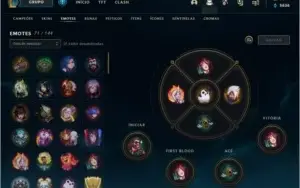 Conta platina 4 125 skins 133 champs