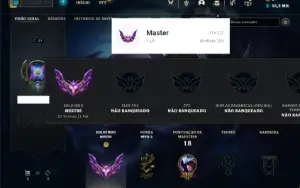 Conta MESTRE com 21 Champs e 21 Fragmentos de skins