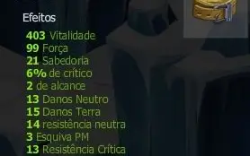 Conjunto de Str(Força) Dofus Crocabulia Nv. 200