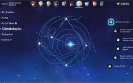 Conta Genshin AR 56 Estrela Invernal Hutao etc