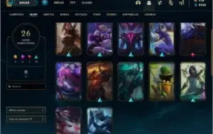 Conta de lol LvL90 Gold1 26 Skins