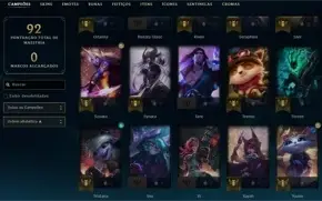 Conta League of Legends e Valorant