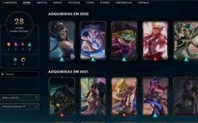 Conta League of Legends e Valorant