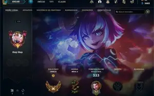 Conta LOL (season 2) com skins/vitoriosas e ícones raros
