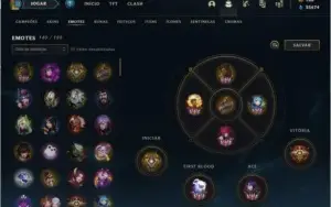 Conta lol Grão mestre nível 500+