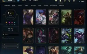 Conta lol Grão mestre nível 500+