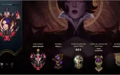 Conta lol Grão mestre nível 500+