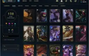 Conta lol Grão mestre nível 500+