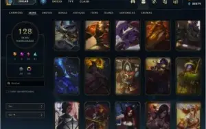 Conta lol Grão mestre nível 500+