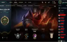 Conta no Lol nvl 119 com 95 skins e 122 champions