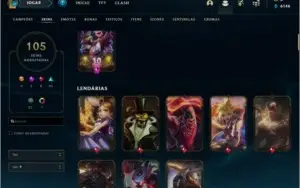 Conta LOL ouro 4 100+skins