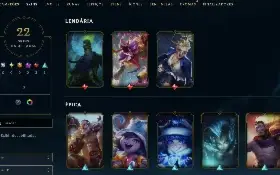 Conta League of Legends Full Acesso - 45 Champs e 22 Skins