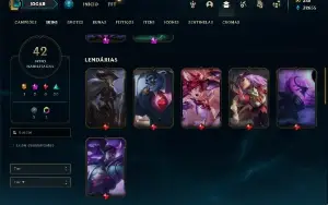 Conta Full Acesso **Lux Elementarista + 2 Miticos Raros **