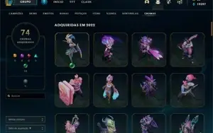 Vendo conta League Of Legends lvl 668 592 skins