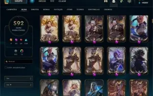 Vendo conta League Of Legends lvl 668 592 skins
