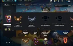 Conta ouro 4 com 96 Champs e 85 Skins + 1 Prestigio