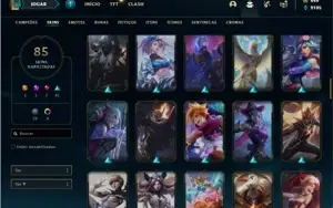 Conta ouro 4 com 96 Champs e 85 Skins + 1 Prestigio