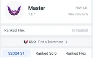 Conta Lol Mestre 67% De Winrate 67 Skins