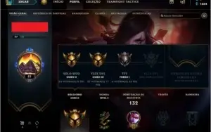 conta lol gold 2 com mmr de platina