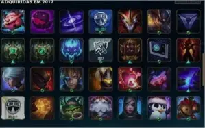 conta league of legends, diamante 2, 194 skin barato