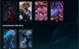 Conta platina 3 com skins
